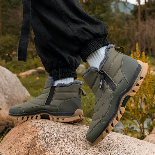 Zapatos de senderismo antideslizantes con material que retiene el calor en invierno y primavera