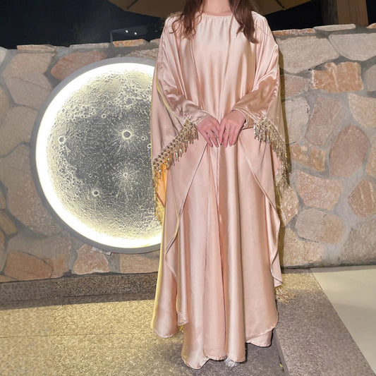 Tassel Dress Women's Robe Two-piece Set