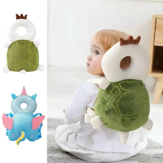 Mochila protectora para la cabeza de bebés, almohada para niños de 1 a 3 años Y niños pequeños, cojín Protector suave de algodón PP, almohadas de seguridad de dibujos animados