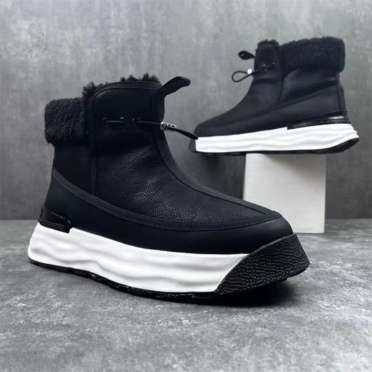Zapatos de hombre con plataforma alta de cuero genuino