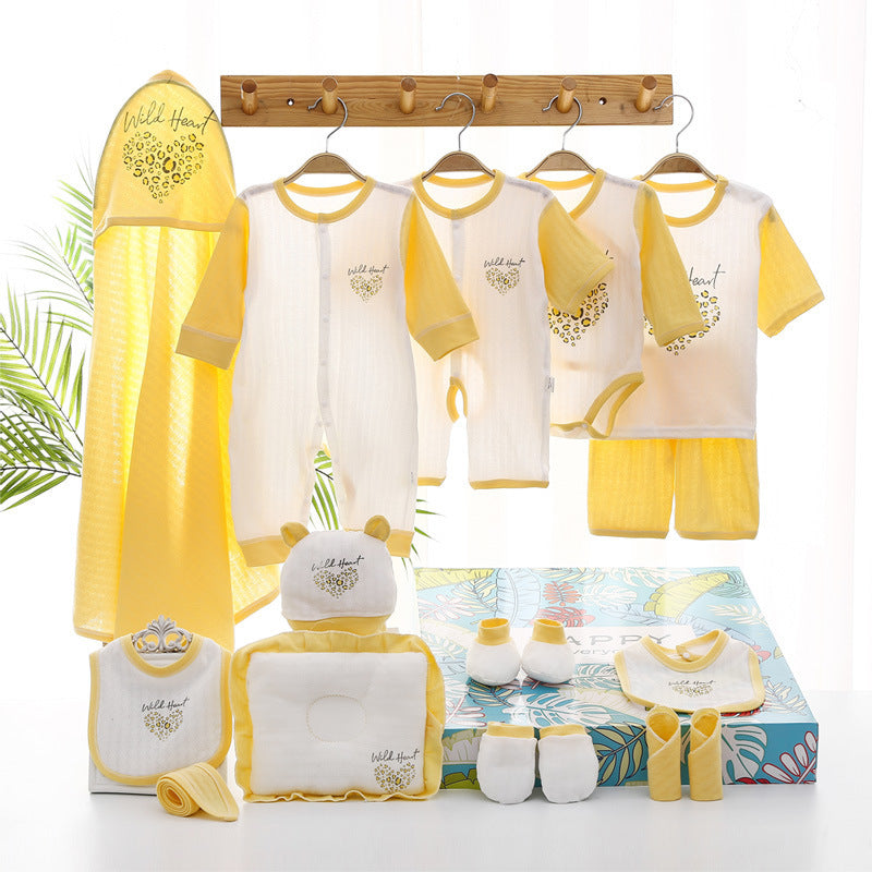 Conjunto de regalo para bebé con ropa fina de verano para recién nacidos