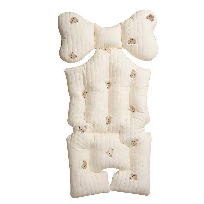 Cojín para asiento de cochecito de bebé, antijorobado