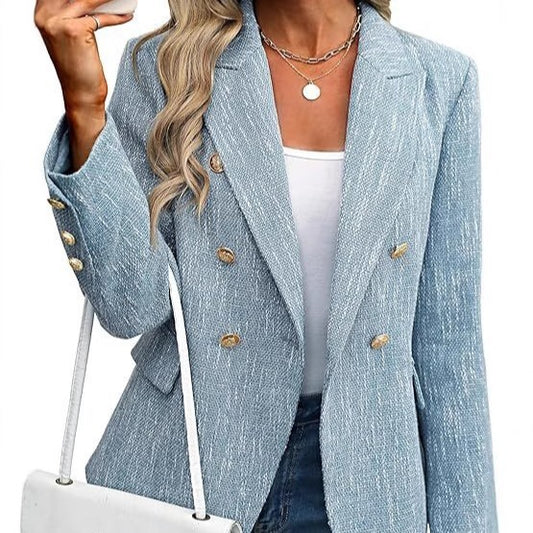 Women's Clothing Solid Color Suit Autumn Simplicity Style