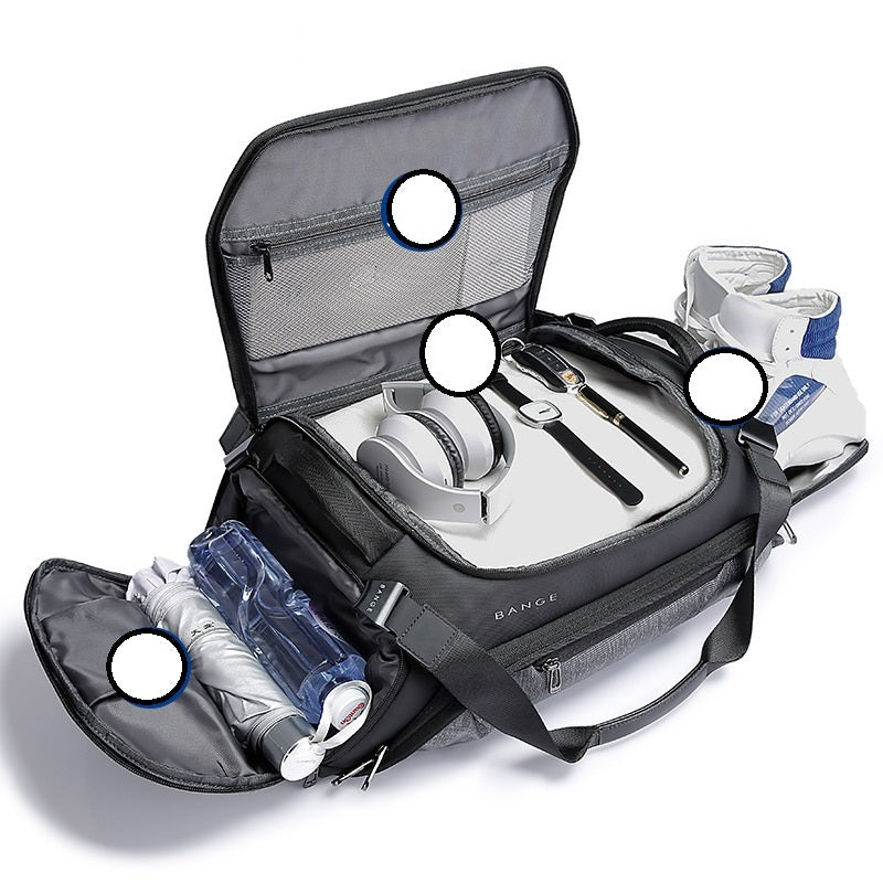 Bolsa de viaje para yoga con separación de humedad y sequedad para hombres y mujeres