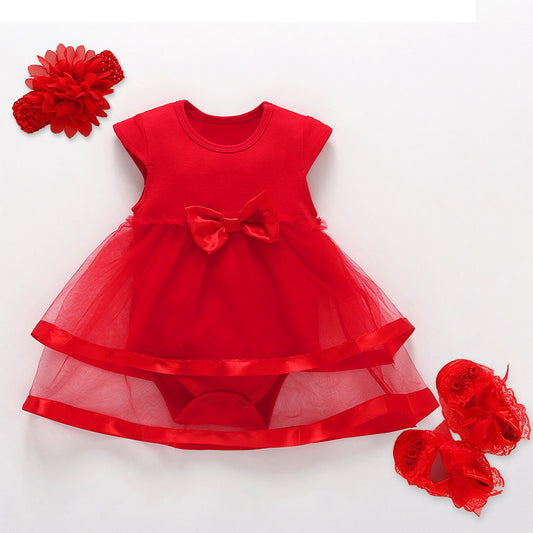 Nuevo vestido de princesa de cumpleaños para niña