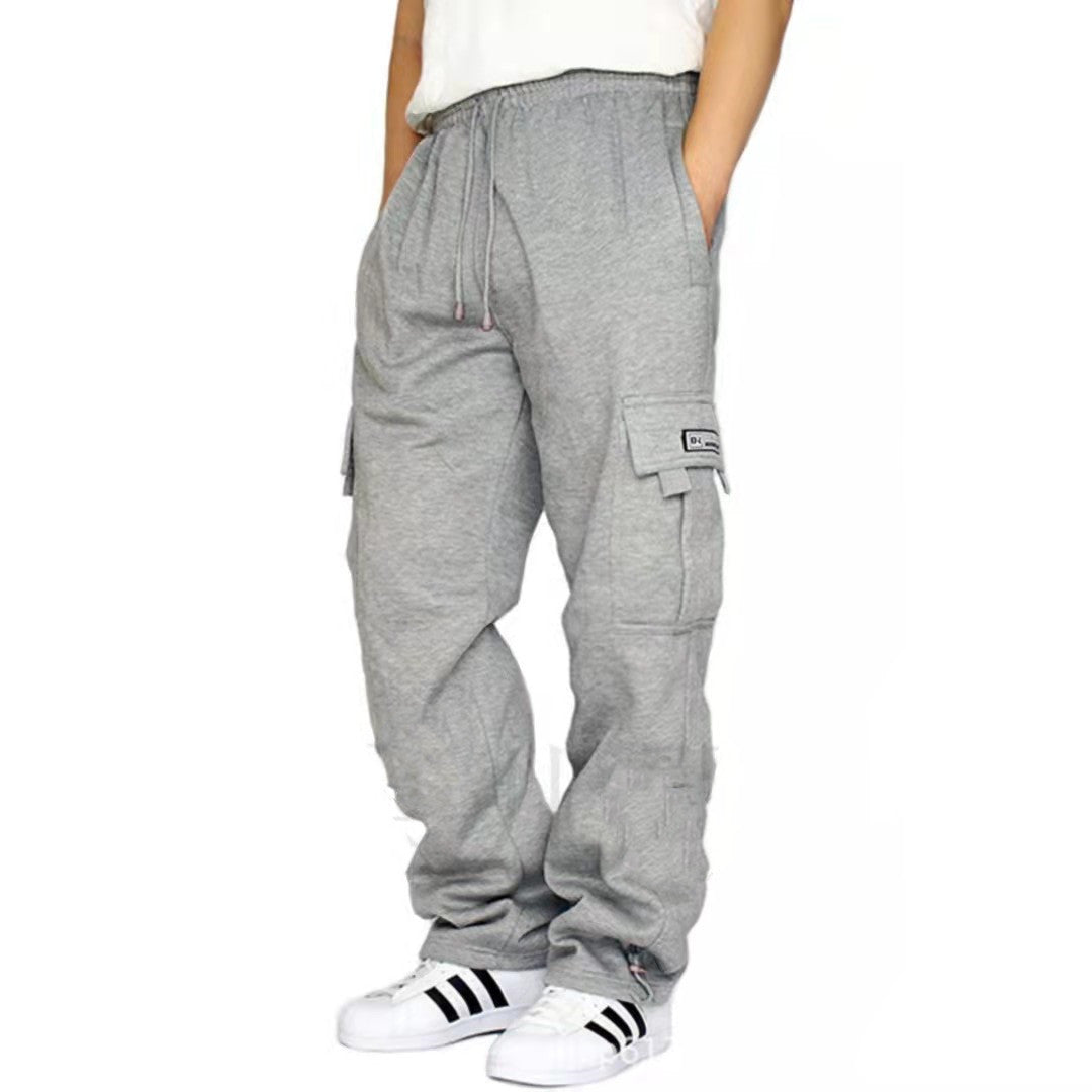 Pantalones de hombre Pantalones de chándal Estiramiento Cintura elástica Jogger Pantalones deportivos Pantalones con cordón Moda Ropa para hombre