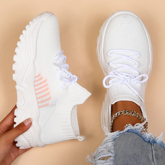 Zapatos deportivos con calcetines Flyknit transpirables de talla grande