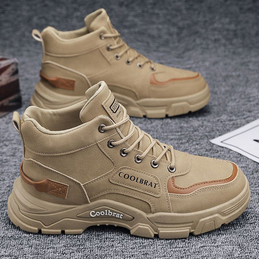Martin Boots Botas altas antideslizantes con plataforma para todo fósforo de moda para hombre