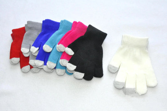Guantes de punto fríos y cálidos con pantalla táctil para niños