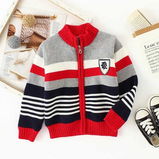 Suéter de lana Chaqueta de algodón Cárdigan para niños Prendas de punto Niños Algodón puro