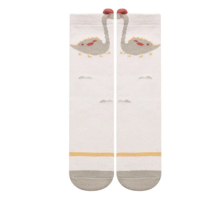 Calcetines tridimensionales por encima de la rodilla para bebés sin tacones para bebés y niños pequeños