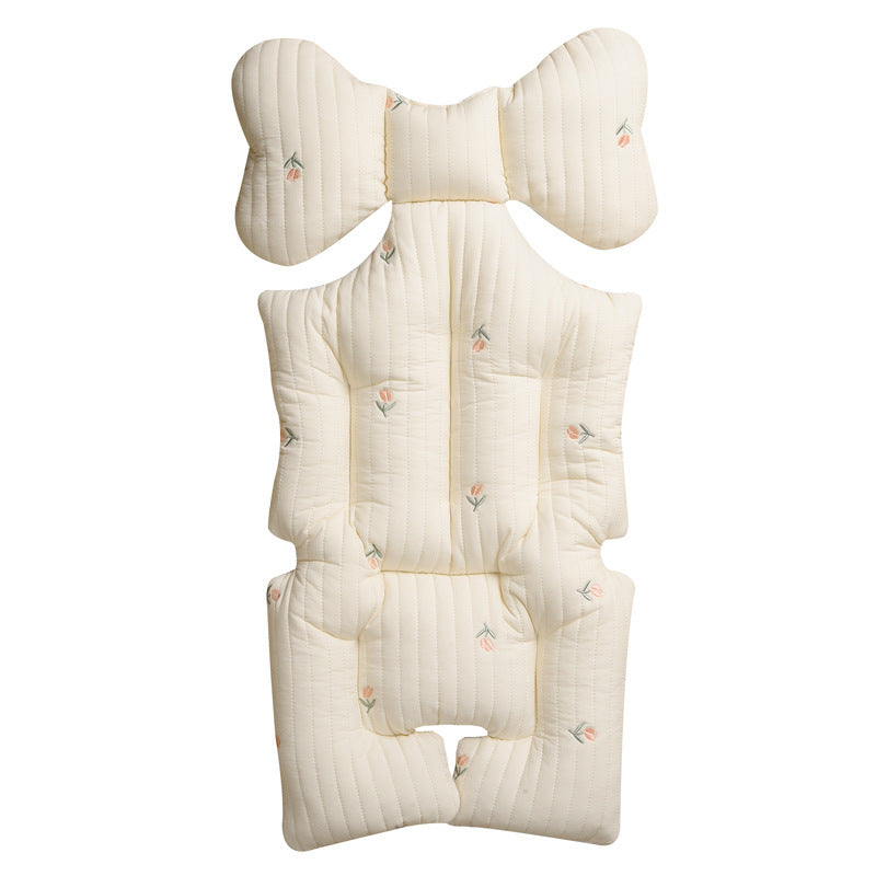 Cojín para asiento de cochecito de bebé, antijorobado