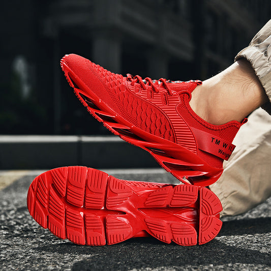Zapatillas de deporte de moda con escala tejida voladora de Fashion Blade